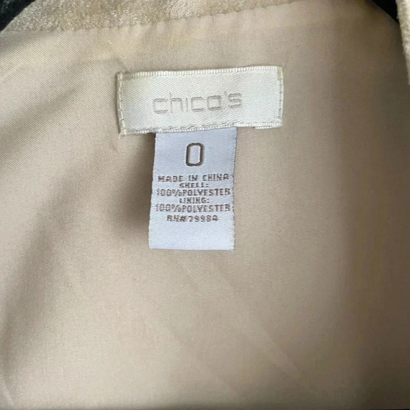 Chico’s Vegan Suede Vest Jacket Size 0 Small EUC! - Picture 3 of 4